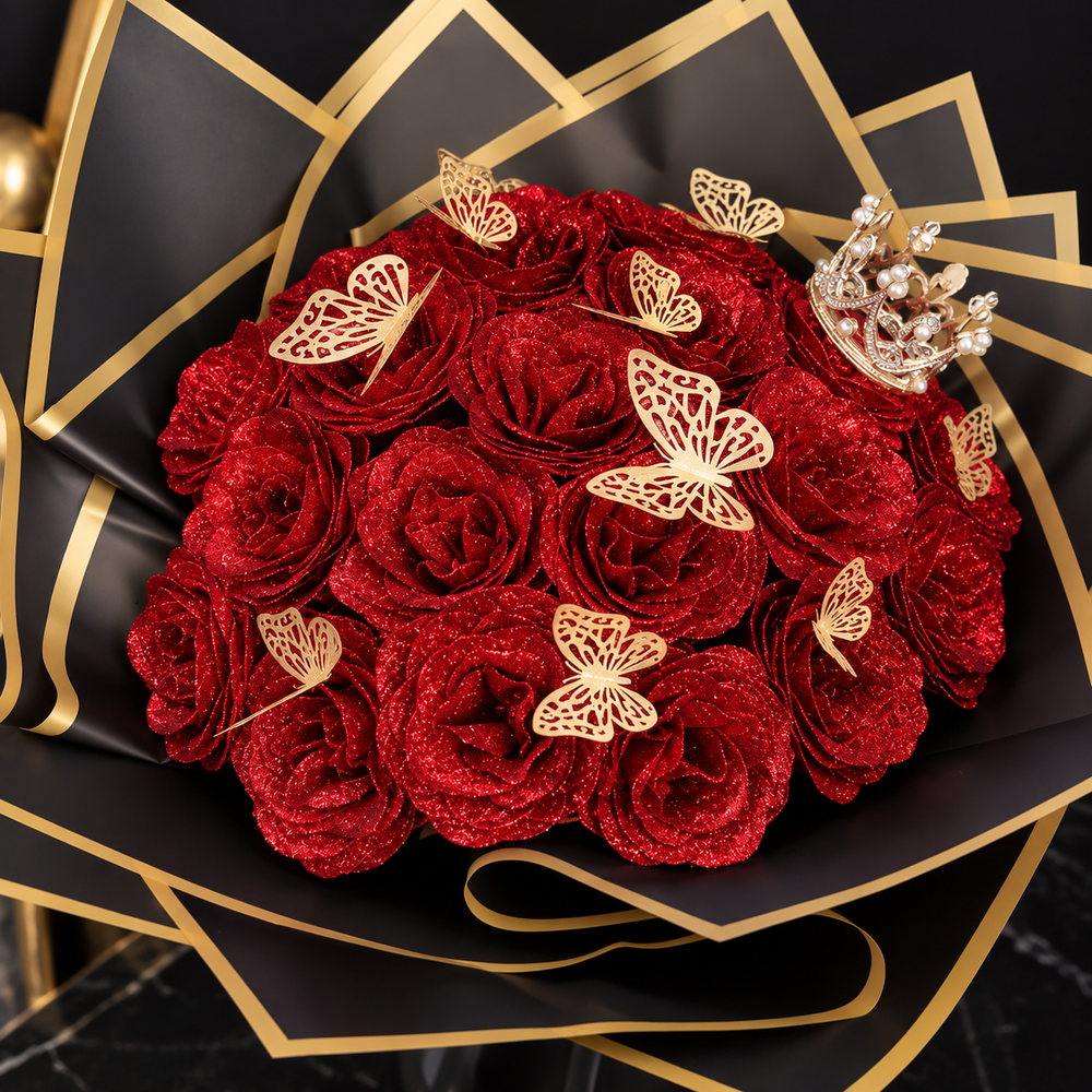 Klassisch Rot – Eternal Bloom Bouquet